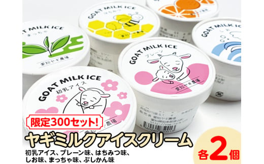 【限定300セット！】ヤギミルクアイスクリーム 6種類×各2個（全12個入）| 犬 猫 おやつ※離島への配送不可