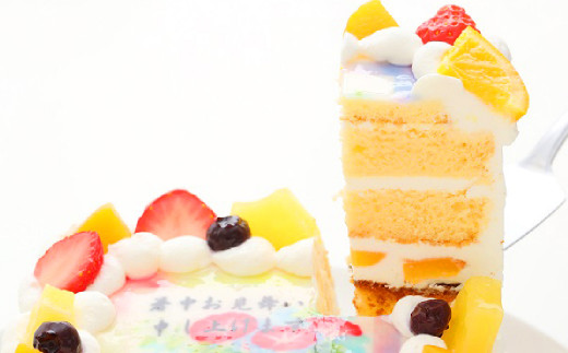 暑中見舞い ケーキ 6号 メッセージケーキ  スイーツ 菓子