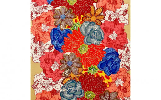 「ダリア」印刷紅型パネル 1271760 - 沖縄県読谷村