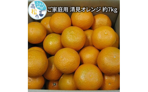 訳あり ご家庭用 清見オレンジ 約7kg【3月中旬～4月上旬】 - 香川県