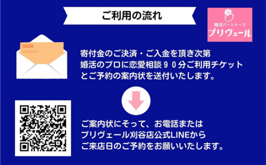 No 235 刈谷店限定 婚活のプロに恋愛相談90分 結婚相談所 対面相談 婚活パーティ マッチング プロポーズ 悩み相談 チケット 愛知県 刈谷市刈谷市 ふるさと納税 ふるさとチョイス