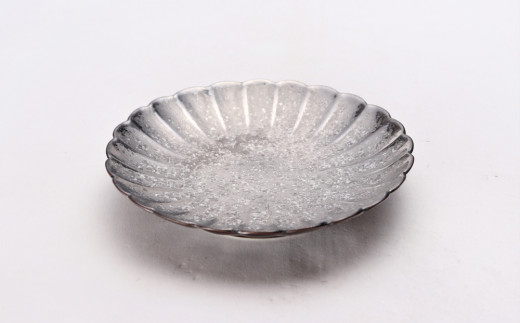 菊型銘々皿（銀）
