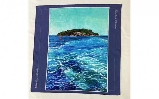 YOKOSUKA HANDKERCHIEF 画家：大塚研一朗氏が描いた横須賀