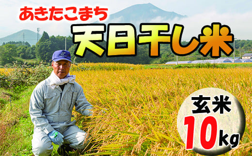 【天日干し米】 あきたこまち 玄米 10kg ／  ご飯 産地直送 伊藤家 お米 688678 - 岩手県八幡平市