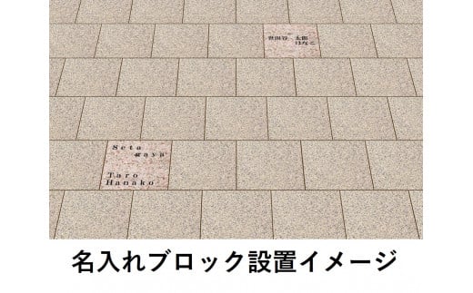 下北沢駅前広場の舗装ブロックにお名前を刻印【下北沢駅前広場