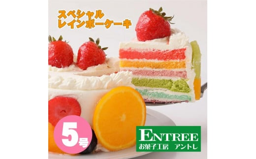 スペシャルレインボーケーキ5号サイズ【074D-036】
