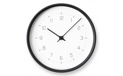 NEUT wall clock / ブラック(KK22-09 BK)【1334166】 430240 - 富山県富山県庁