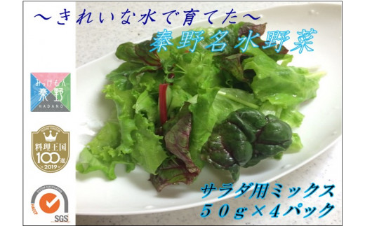 003-03 きれいな水で育てた　秦野名水野菜（50g入り袋×4パック）