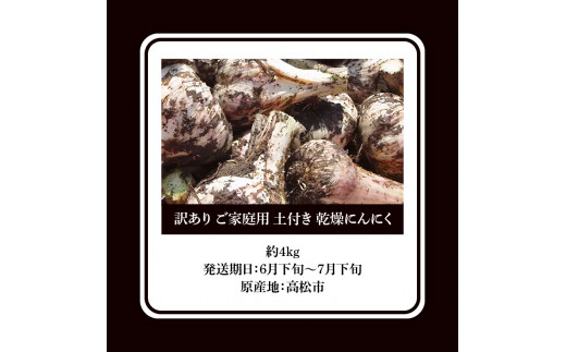 ふるさと納税 香川県 高松市 乾燥にんにく 約1kg(高松市)