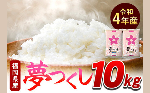 令和4年産 福岡県産 夢つくし 10kg(5kg×2袋) 白米《30日以内に順次出荷