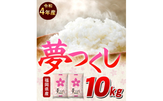 令和4年産 福岡県産 夢つくし 10kg(5kg×2袋) 白米《30日以内に順次出荷(土日祝除く)》米 コメ 精米 ゆめつくし