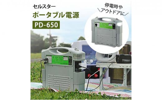 セルスター　ポータブル電源　PD-650 [№5831-0407]