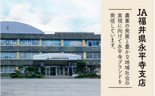 【6ヶ月連続お届け】令和5年産 農薬不使用・化学肥料不使用 永平寺