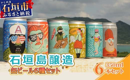 IB-1 石垣島醸造缶ビール6種セット 350ml×6本 809084 - 沖縄県石垣市