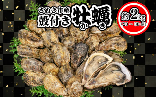 殻付き牡蠣 2kg（加熱用） 596320 - 香川県さぬき市