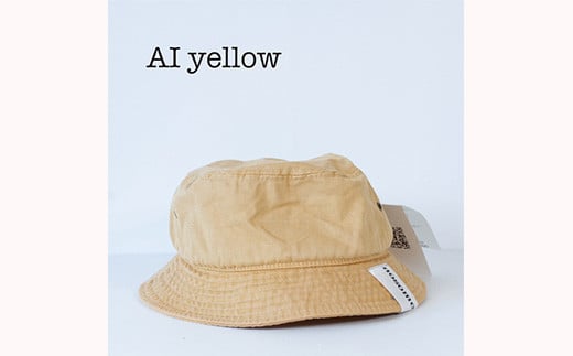 野の色を着る。温泉水・農業廃棄物で染色したバケットハット AI yellow[CC021][90日以内に出荷予定(土日祝除く)]