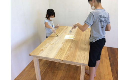 DIYオール無垢テーブル「セラミック塗料（透明）セット」｜無垢材 ムク
