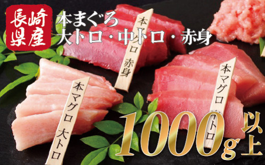 R871 長崎県産本まぐろ 大トロ 中トロ 赤身 1 000g以上 佐世保市佐世保市 ふるさと納税 ふるさとチョイス