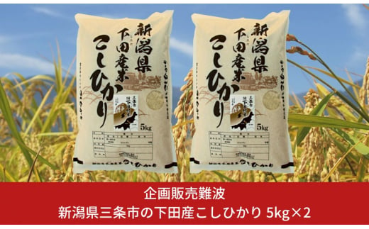 [コシヒカリ] 新潟県三条市の下田産こしひかり 5kg×2 コシヒカリ 精米 白米 三条市下田産コシヒカリ【020S023】 868762 - 新潟県三条市