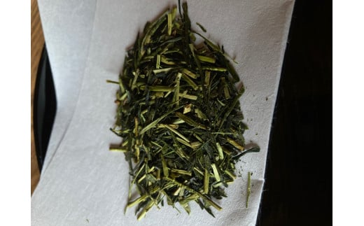  川根本町産 川根銘茶5本セット 、茶葉の写真（特上茎茶）