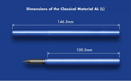 №5308-7038]0125筆記具 金属つけペン ペン軸 クラシカルマテリアルAL