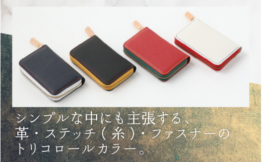 【4色から選べる】本革ミニmini財布 【イニシャル名入れ対応】