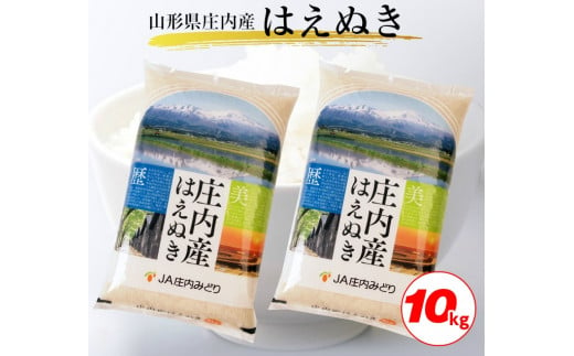 SA1872　令和5年産【精米】庄内産 はえぬき　10kg(5kg×2袋) JM