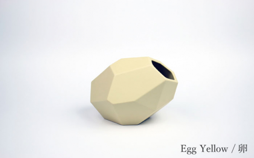 【Egg Yellow /卵】【波佐見焼】corock フラワーベース 〈Sサイズ〉花瓶 nucca NEIROシリーズ 【選べる6色！】【山下陶苑】 [OAP046-1] 800953 - 長崎県川棚町