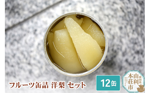 Sanuki フルーツ缶詰 洋梨 12缶セット - 秋田県由利本荘市｜ふるさと