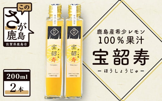 A-19 無添加100％国産レモン果汁2本セット 217353 - 佐賀県鹿島市
