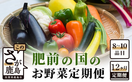 【野菜ソムリエ選定】肥前の国のお野菜12ヶ月定期便 J-14   229557 - 佐賀県鹿島市