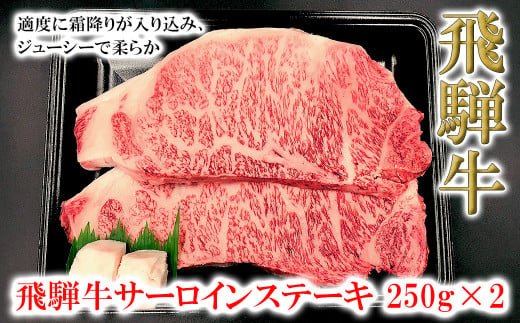 菊の井 飛騨牛サーロインステーキ  250g×2 牛肉 ブランド牛 国産【冷凍】
