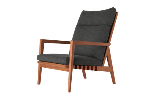 [Ritzwell][ブラックチェリー材]BLAVA HIGH-BACK EASY CHAIR 椅子 スツール 