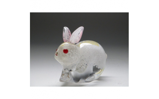十二支 財福ウサギ つがい 置物 美術品 工芸品 装飾品 - 工芸品