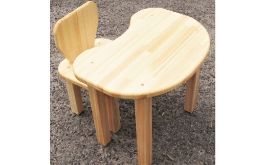 手作り 木製 お子様用 、 机 ・ いす セット Ver.2 Lサイズ【007B-114