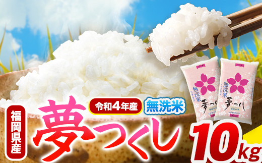 令和4年産 福岡県産 夢つくし 無洗米 10kg 5kg×2袋 株式会社オカベイ