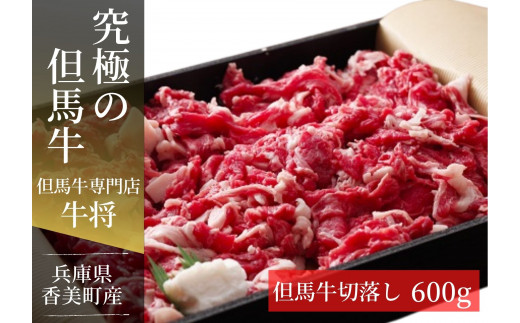 【但馬牛 切り落とし 600g 冷蔵 一部地域冷凍 産地直送】発送目安：入金確認後3週間以内で発送となります。配送日の指定はできません。日本の黒毛和牛のルーツは香美町にあり 但馬牛は神戸牛、仙台牛、飛騨牛のルーツ牛です 大人気 ふるさと納税 牛肉 ステーキ しゃぶしゃぶ すき焼き 焼肉 ブランド 和牛 兵庫県 但馬 神戸 香美町 村岡 但馬牛専門店 牛将 02-02
