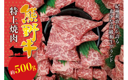 希少和牛 特上 焼肉 約500g ＜冷蔵＞ 焼肉 牛肉 【sim110】 1525565 - 和歌山県すさみ町