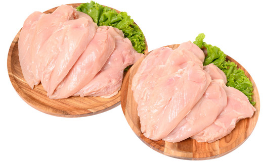 大容量 熊本県産 若鶏 の むね肉 合計4kg（2kg×2袋） 鶏肉
