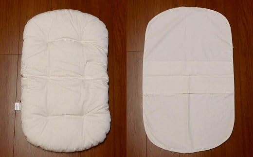 オーガニックNA 抱っこパット カバー付 約45×65cm 赤ちゃん オーガニックコットン100％ コットン100％ ベビー用品