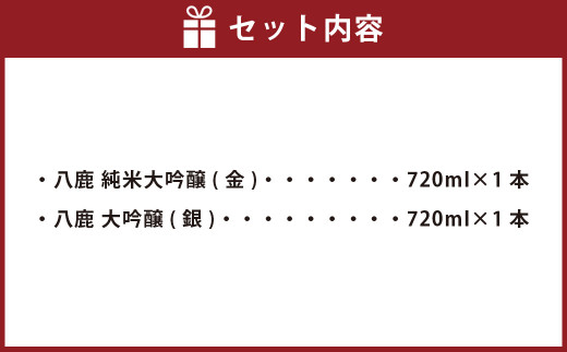 純米大吟醸 ＆ 大吟醸 セット (金・銀) 720ml 米 焼酎
