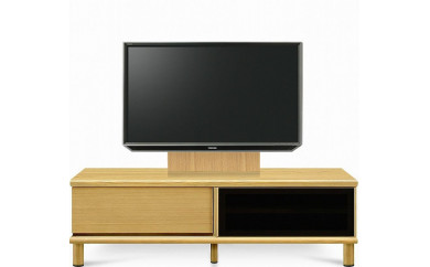 天然木リビング家具ベイラ壁掛けセット(ローボード・テレビ台・TVボード)140cm【オークナチュラル】 509023 - 福岡県大川市