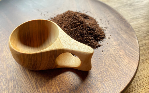 桜の美しい色と木目を生かした「コーヒーメジャー」B【1350488】