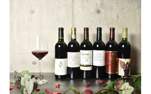 【品種別】赤ワイン飲みくらべ6本セット(KSB)　J-620