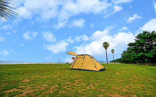 【大分県杵築市住吉浜】野遊び浜キャンプ場（キツキテラス）フリーサイト1日利用券 大分県 アウトドア キャンプ ＜119-001_5＞