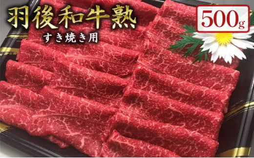 「羽後和牛」の生みの親 「羽後和牛 熟」ウデすき焼き用500g 276094 - 秋田県羽後町