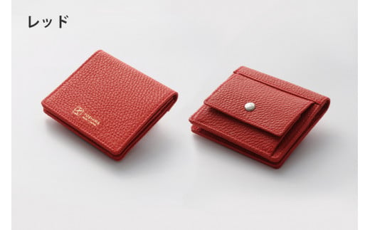 DV043【YOSHINA】コンパクト二つ折り財布（小銭入れ付き）レッド 521388 - 千葉県松戸市