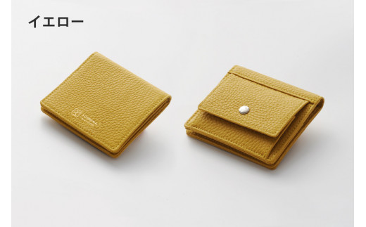 DV040【YOSHINA】コンパクト二つ折り財布（小銭入れ付き）イエロー 521385 - 千葉県松戸市