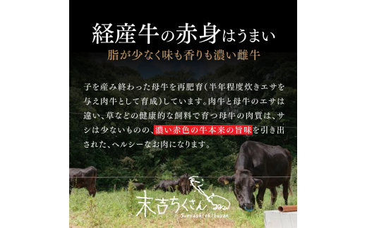 A3～A5等級＞鹿児島県産黒毛和牛 霜降りスライス300g赤身スライス300g