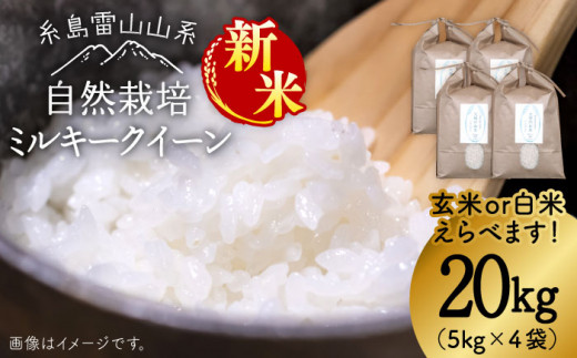 白米】【2023年10月下旬順次出荷】令和5年産 新米 ！糸島産 ミルキー